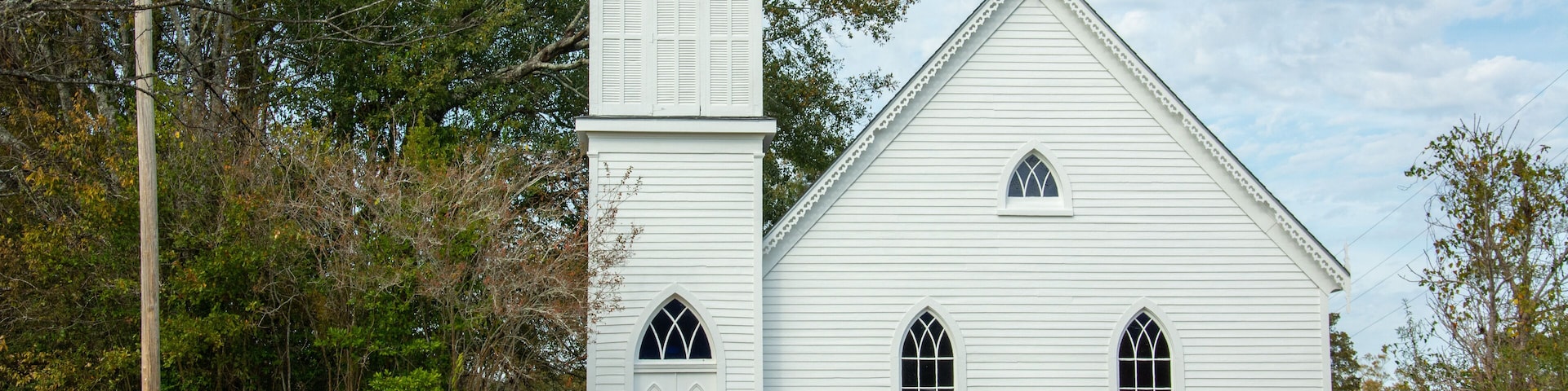 First Presbyterian Church built in 1893 in Woodville, Wilkinson County, Mississippi, USA