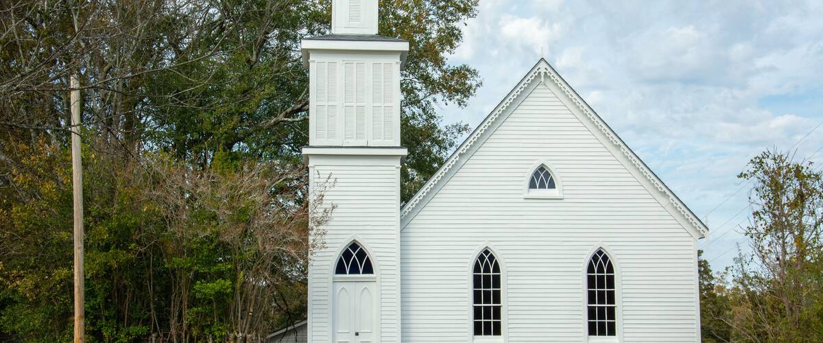 First Presbyterian Church built in 1893 in Woodville, Wilkinson County, Mississippi, USA