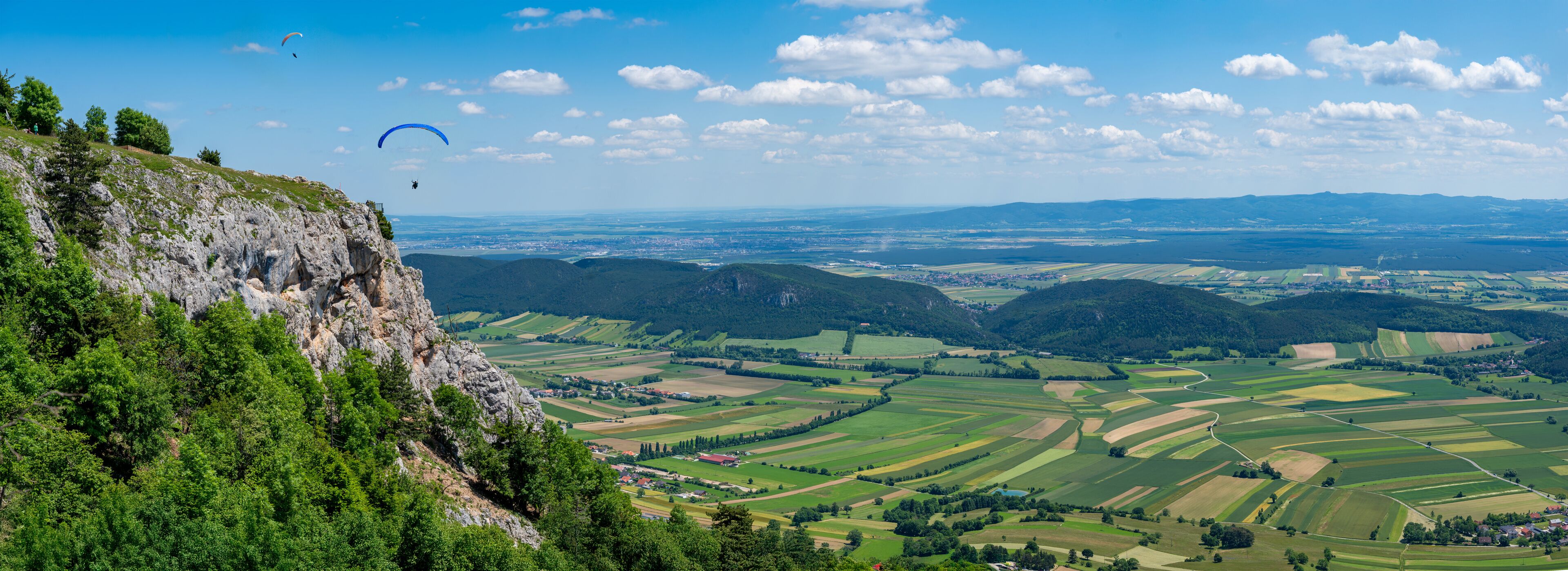 Hohewand Panorama mit Drachenflieger