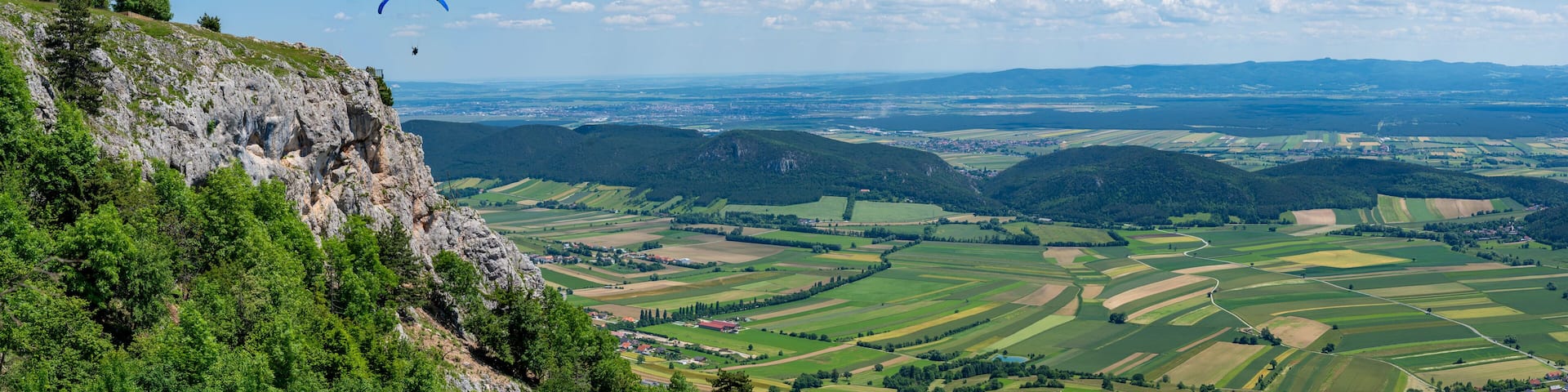 Hohewand Panorama mit Drachenflieger
