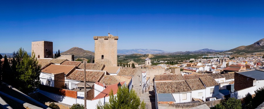 Castillo de Jódar, epoca iberica, Jódar, comarca de Sierra Mágina, Jaen, Andalucia, Spain