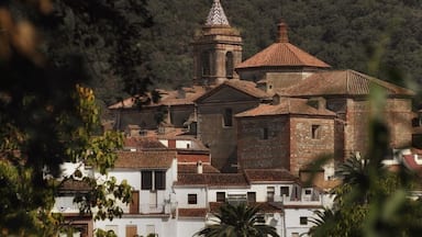 A 6km walk from the village of Castano del Robledo is Galaroza. Andalusia , Spain . Tapas Bars here are pretty good.