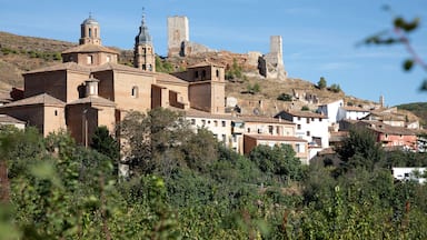 Iglesia y castillo de Villafeliche, pueblo con encanto en la provincia de Zaragoza, Aragon, España.