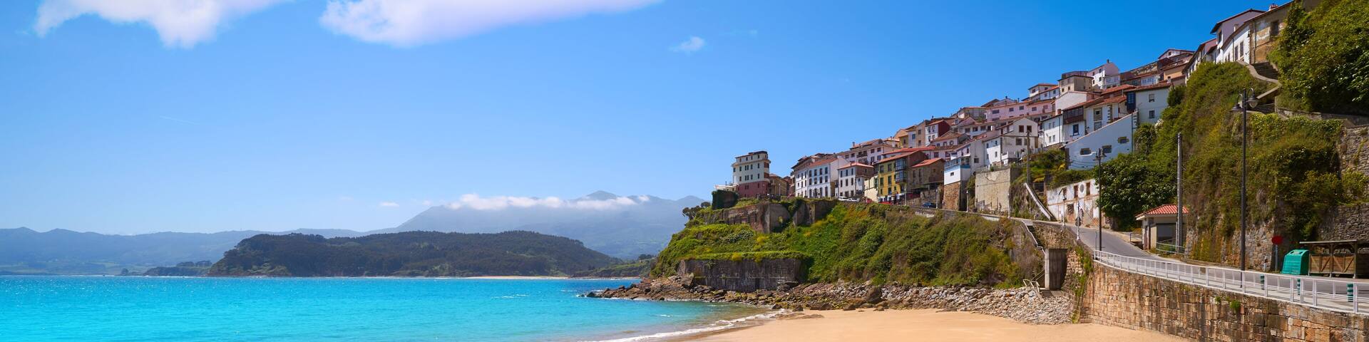 Lastres Colunga village in Asturias Spain