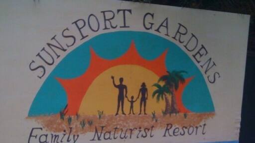 Yup, it's a nudist colony. And if you're expecting young, attractive women with perky breasts... You'd be dead wrong. Nothin' but old man saggy balls there.