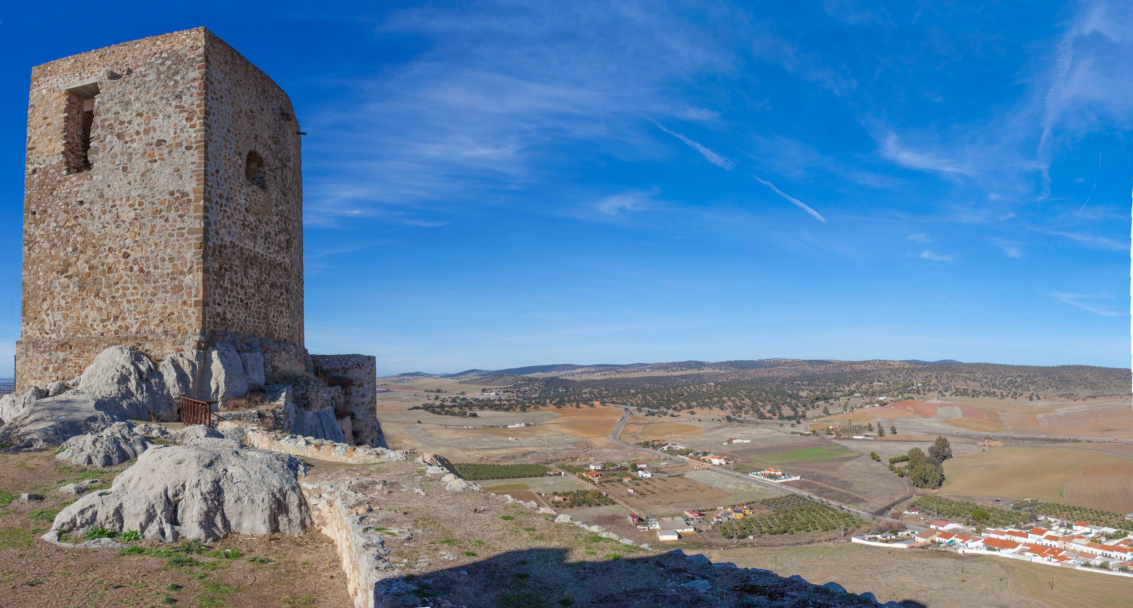 Panoramic from Castle of Belmez, Cordoba, Spain