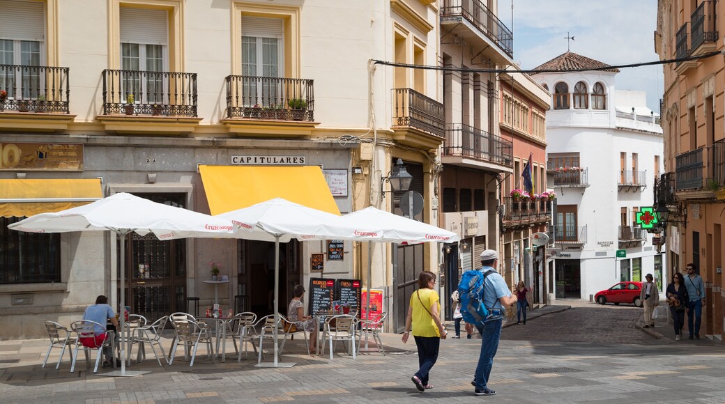 Cordoba Old City showing street scenes as well as a couple