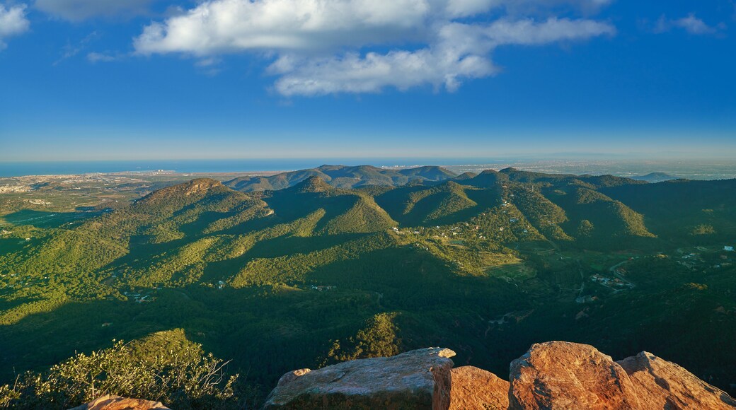 Garbi peak sunset at Calderona Sierra Valencia