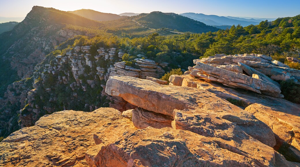 Garbi peak sunset at Calderona Sierra Valencia