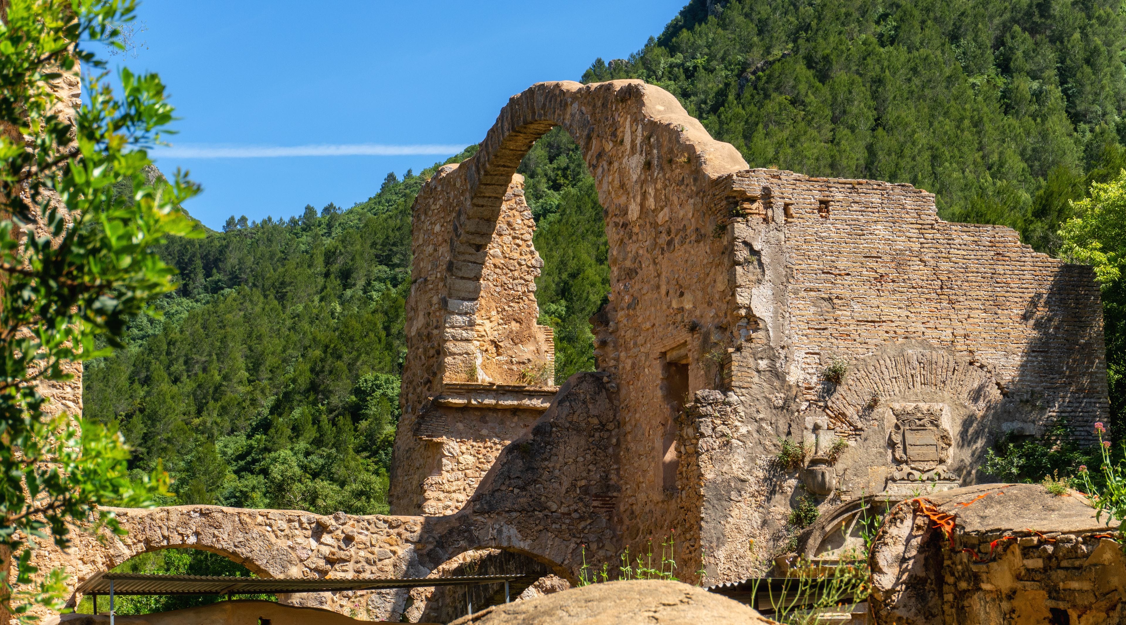 Ruins of the Monastery of La Murta in Alzira, Valencia (Spain).