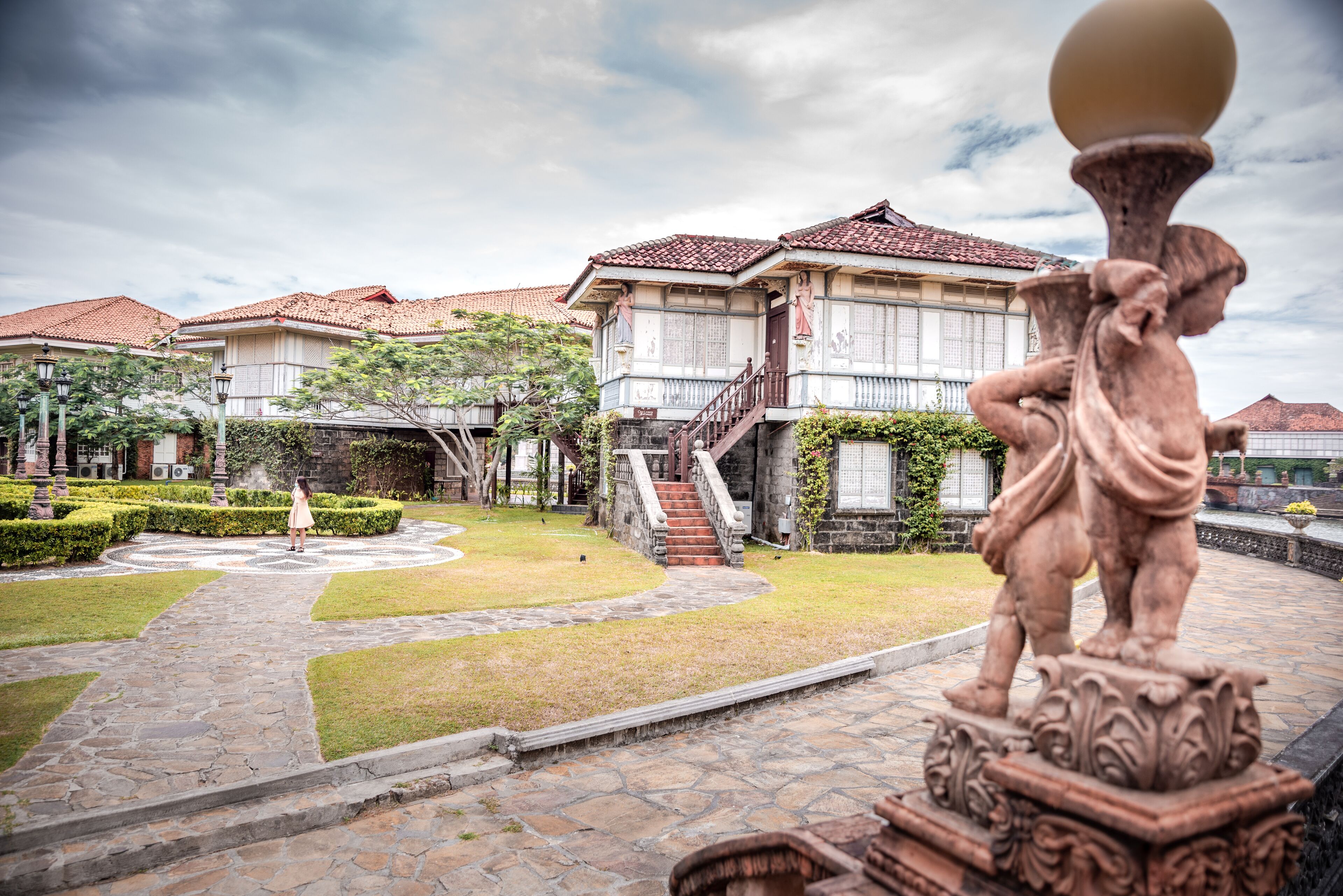 Beautifully reconstructed Filipino heritage and cultural houses that form part of Las Casas FIlipinas de Acuzar resort at Bagac, Bataan, Philippines.