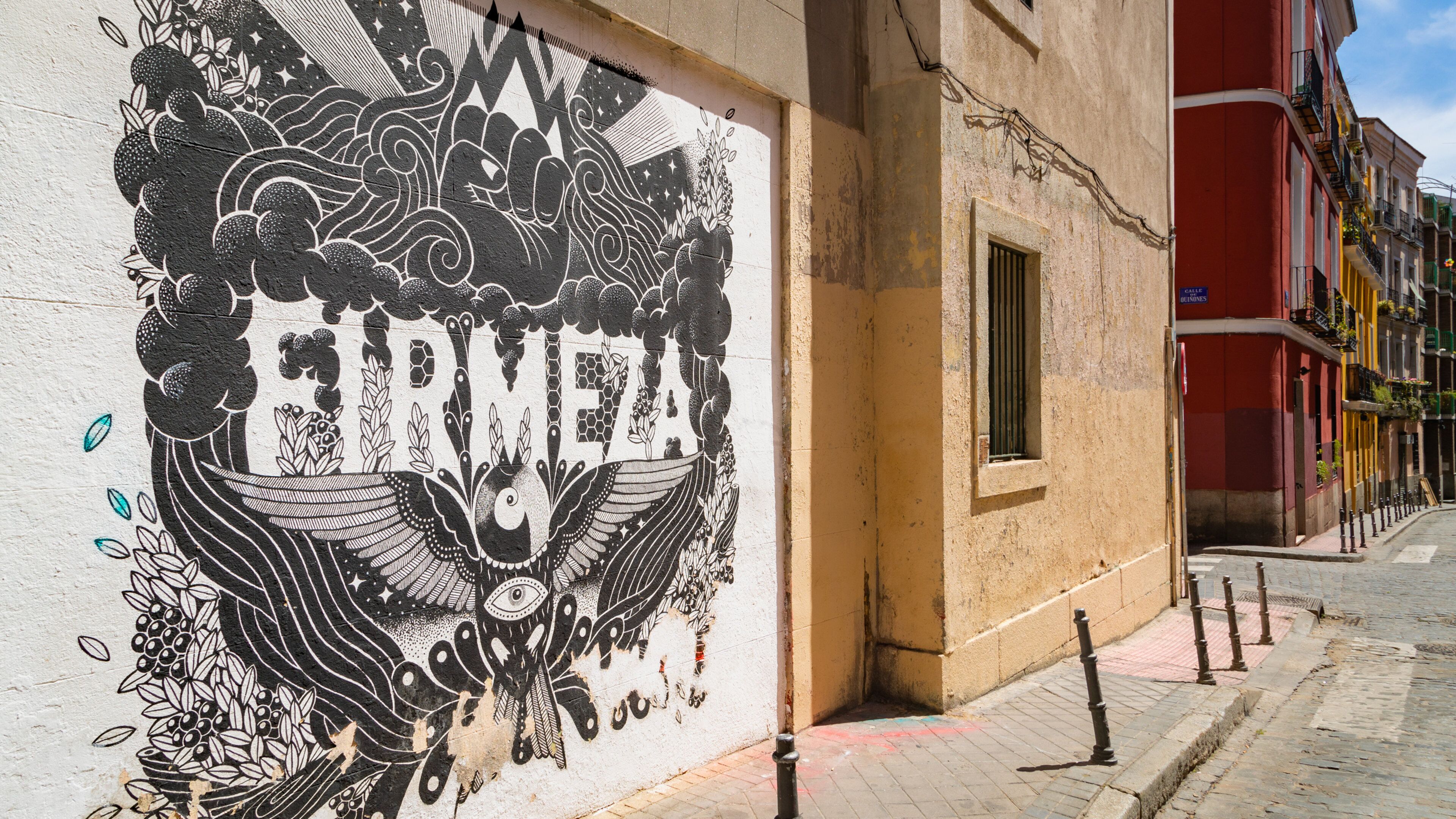 Malasana featuring outdoor art