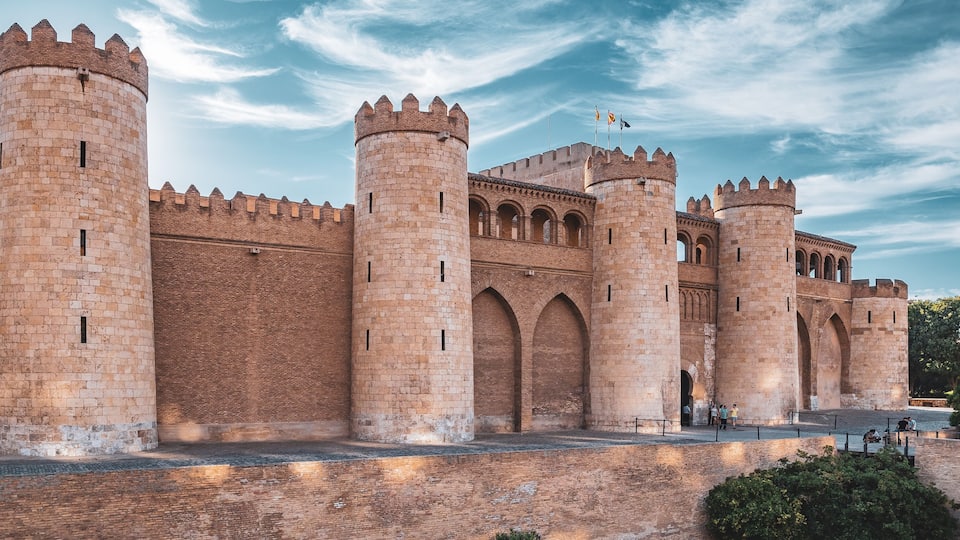 Palacio de la Aljafería in Zaragoza, Spain