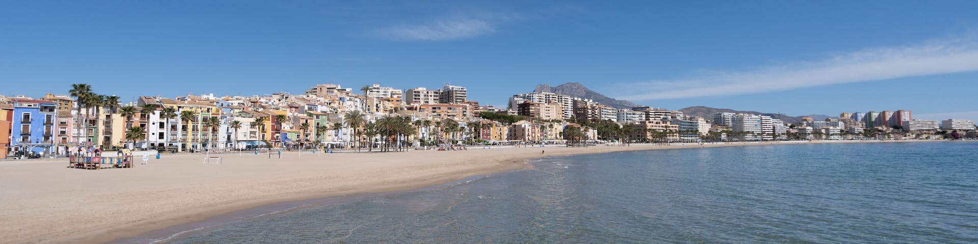 Villa joyosa, Spain beachfront panorama