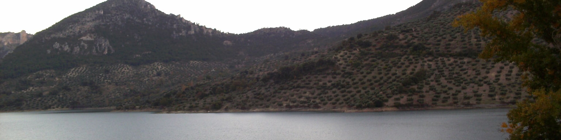 Vista de la superficie del embalse del Quiebrajano.