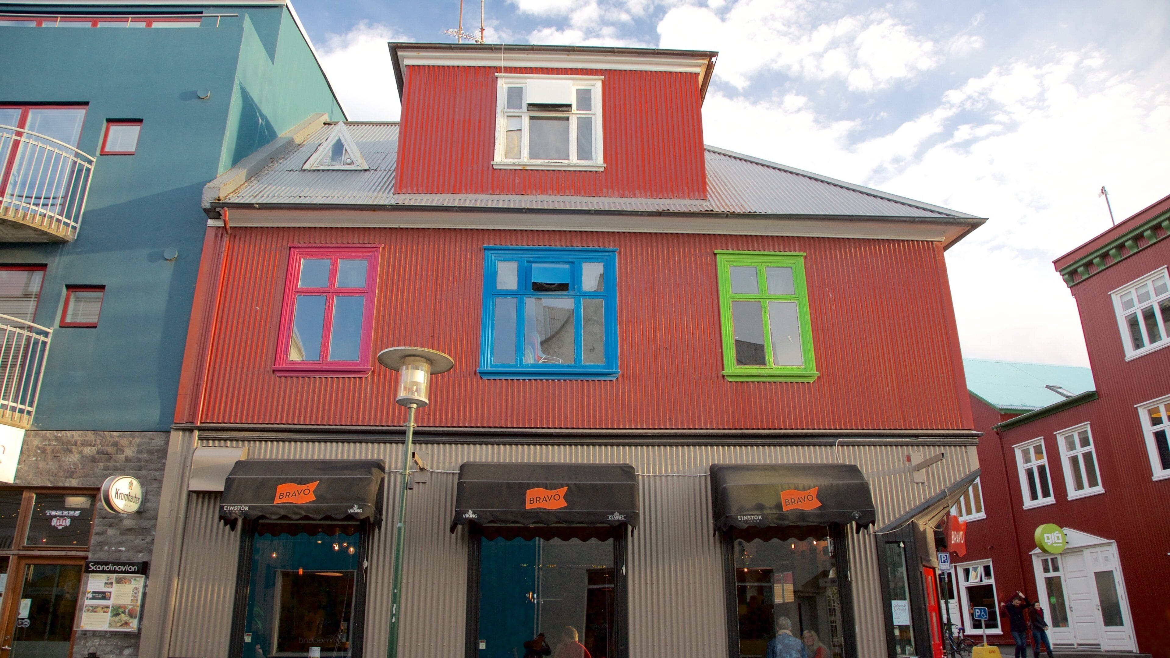 Reykjavik which includes street scenes