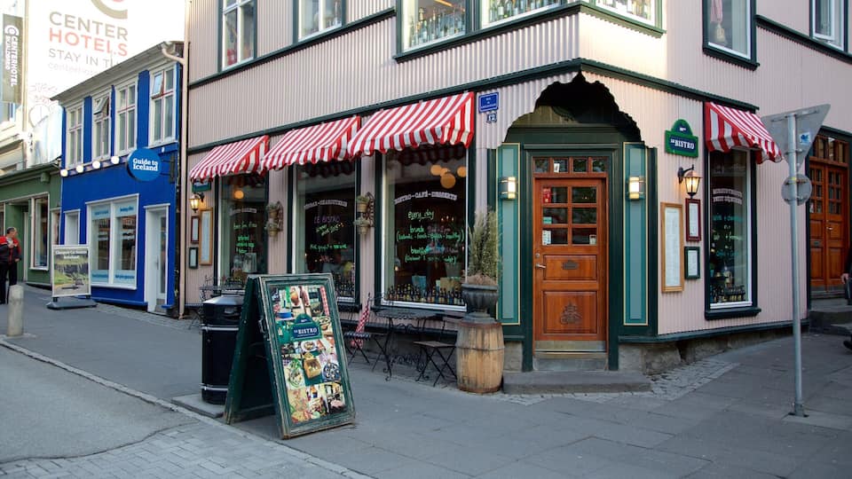 Reykjavik which includes street scenes