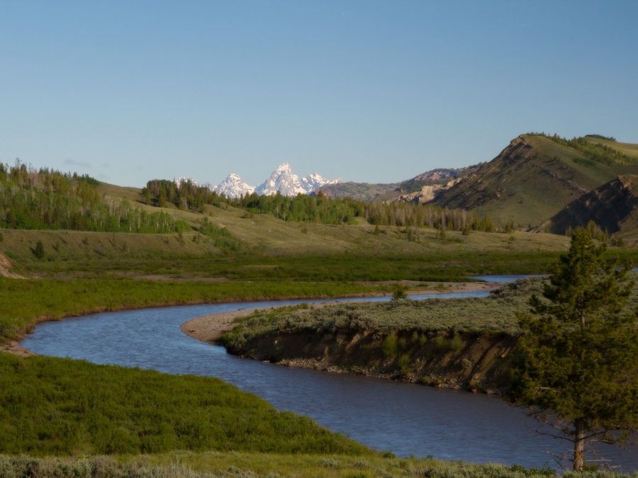 An amazing view of Grand Teton from the Gros Ventre Rd west of Kelly Wyoming. You’ll need a 4x4 to get here but it is worth the trip. Crystal Creek Campground in Bridger-Teton National Forest is nearby.