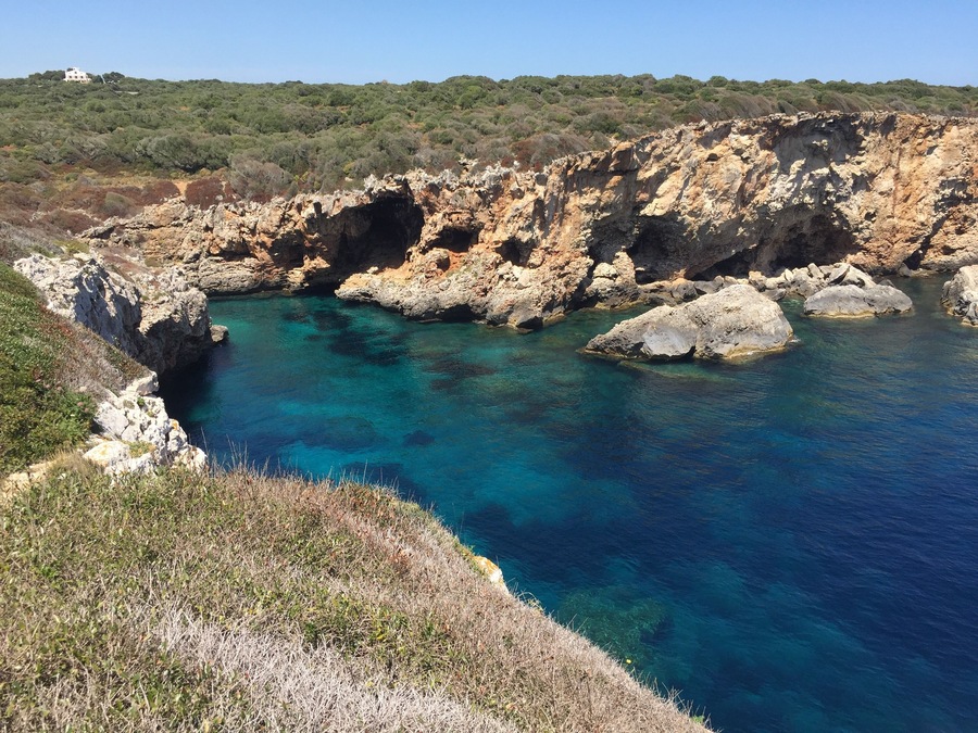 Cala rafalet is Difficult to find, and not easy to access, but it’s nice trying... view is still stunning from up here isn’t it?