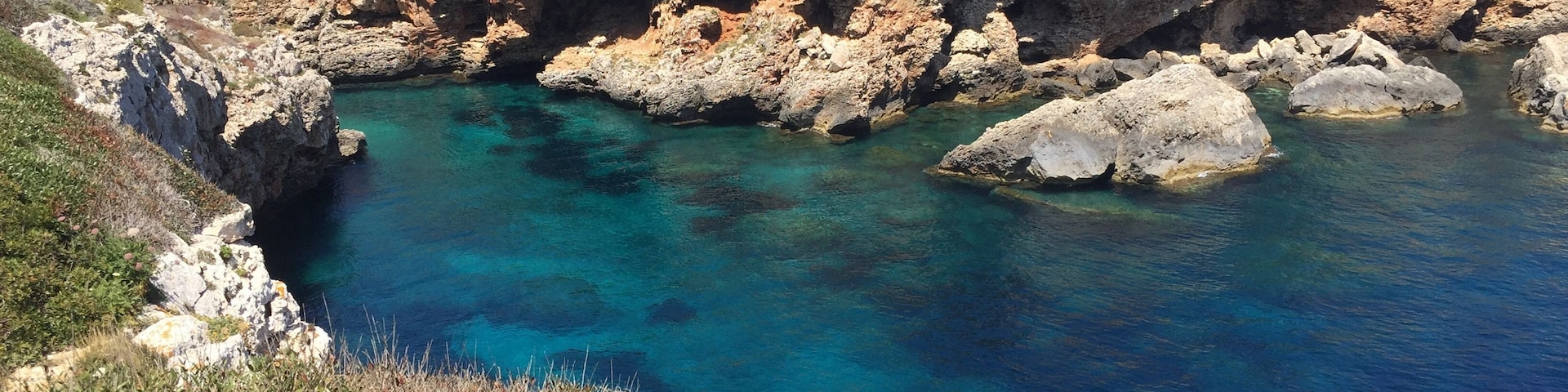 Cala rafalet is Difficult to find, and not easy to access, but it’s nice trying... view is still stunning from up here isn’t it?