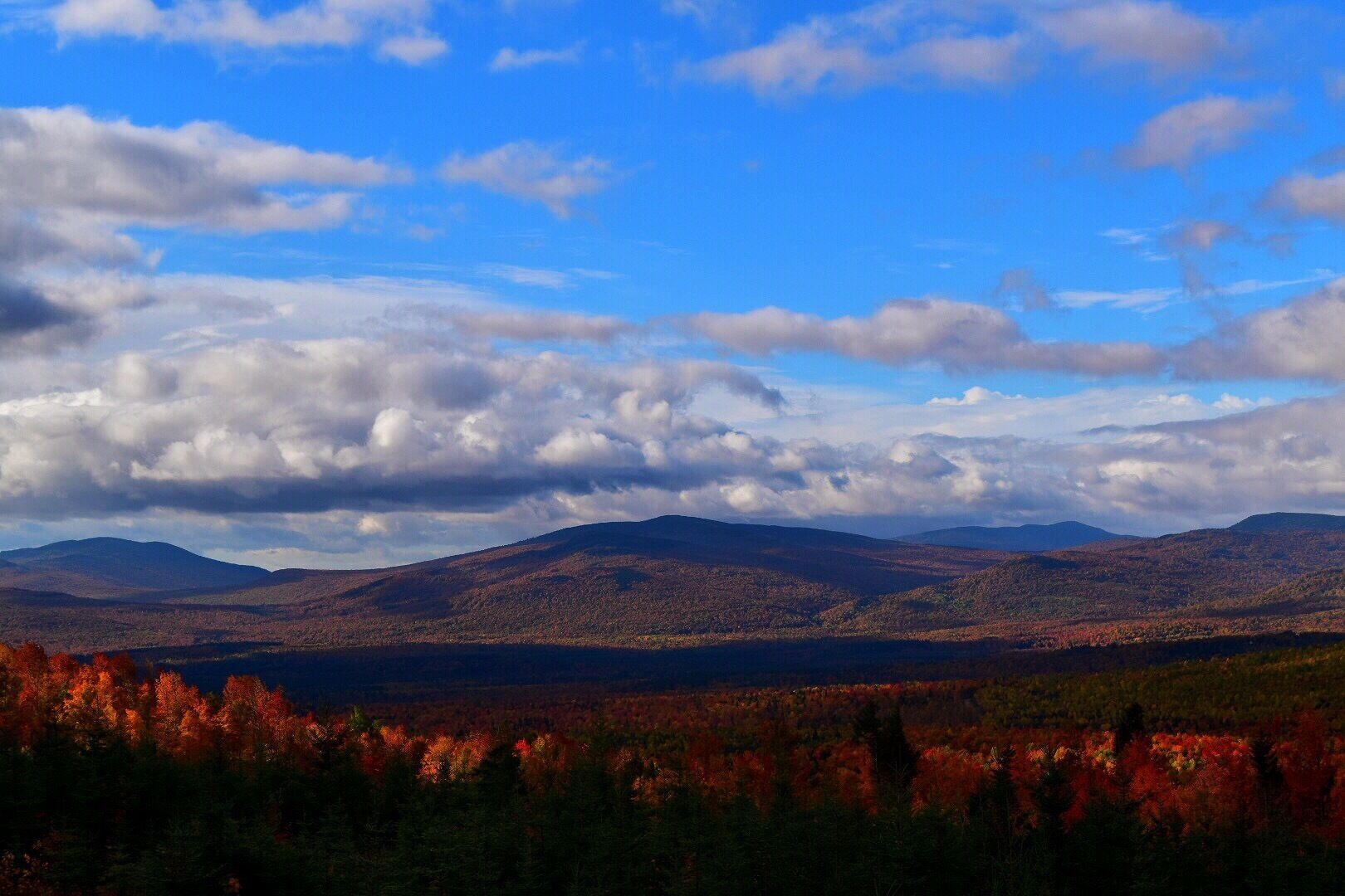 Fall foliage in full bloom in Western Maine 