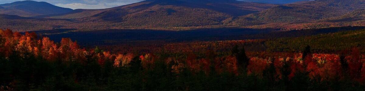 Fall foliage in full bloom in Western Maine