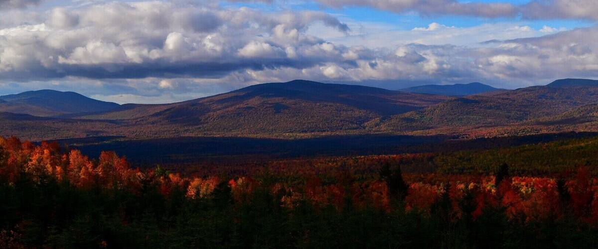 Fall foliage in full bloom in Western Maine