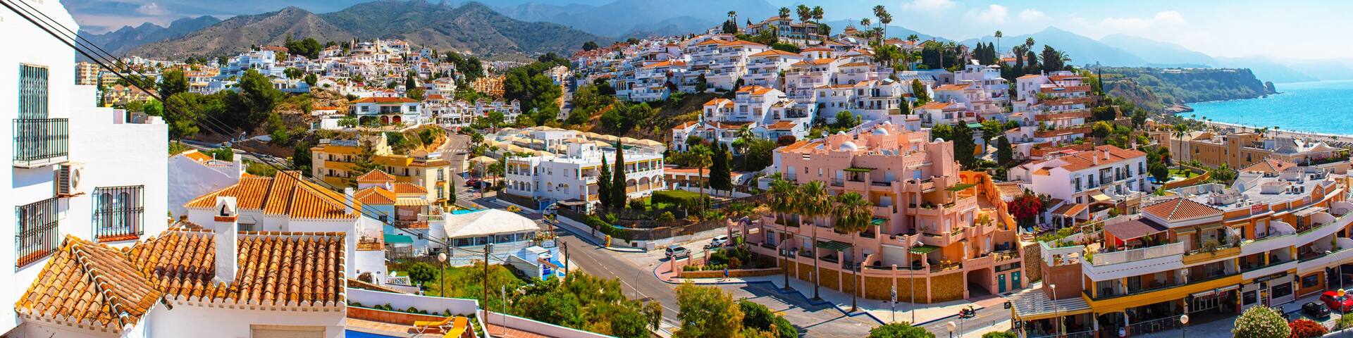 White color houses in Nerja