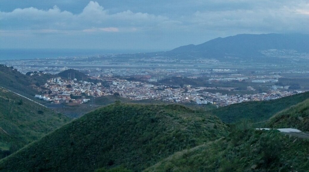West view of Málaga, Spain, from Montes de Málaga.