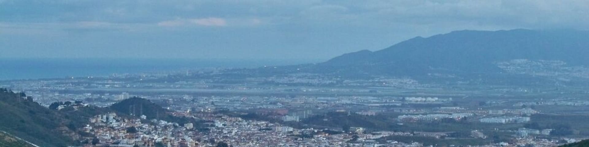 West view of Málaga, Spain, from Montes de Málaga.