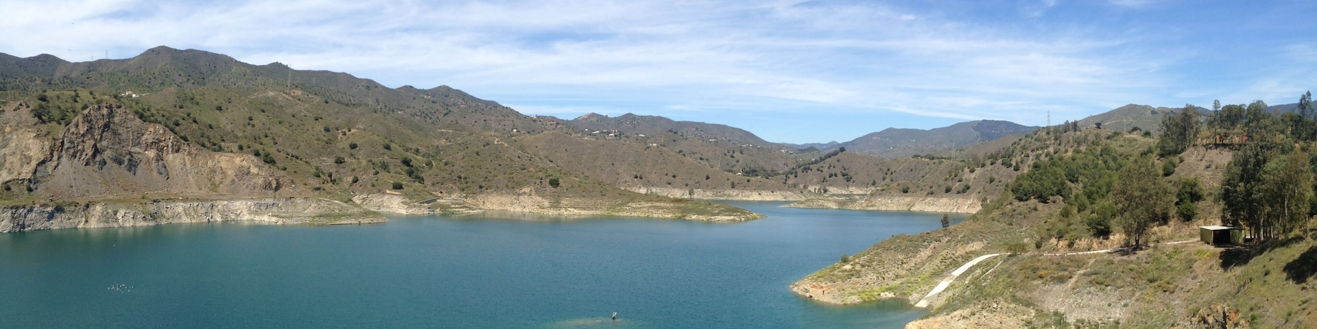 Embalse De El Limonero cerca de Málaga, Andalucía, España