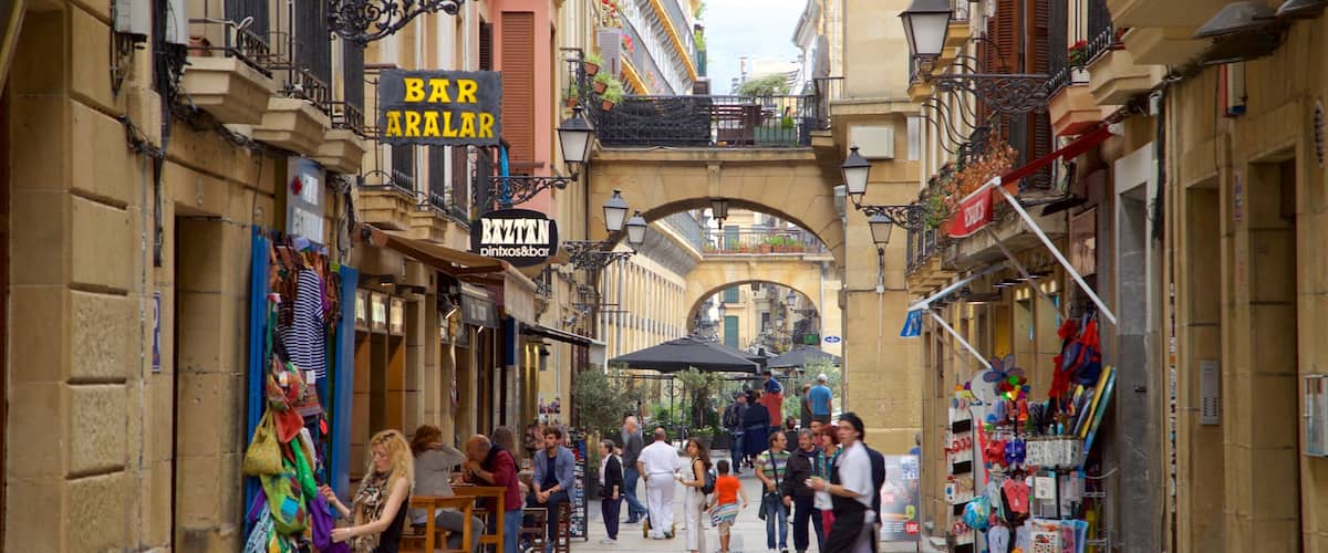 Old Town which includes street scenes as well as a small group of people