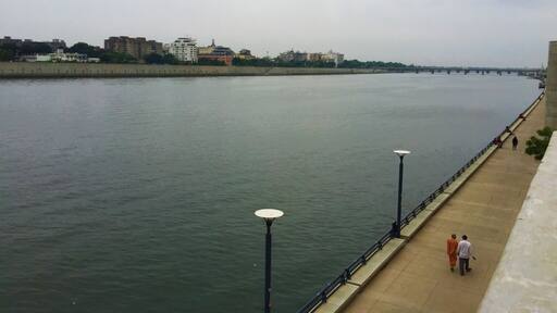 Sabarmati river- one of the major Rivers of india and historically knows as the site where Mahatma Gandhi set up his ashram.