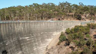 The Whispering Wall is a dam in the Barossa region of South Australia. If you whisper something from one end, they can hear you at the other.