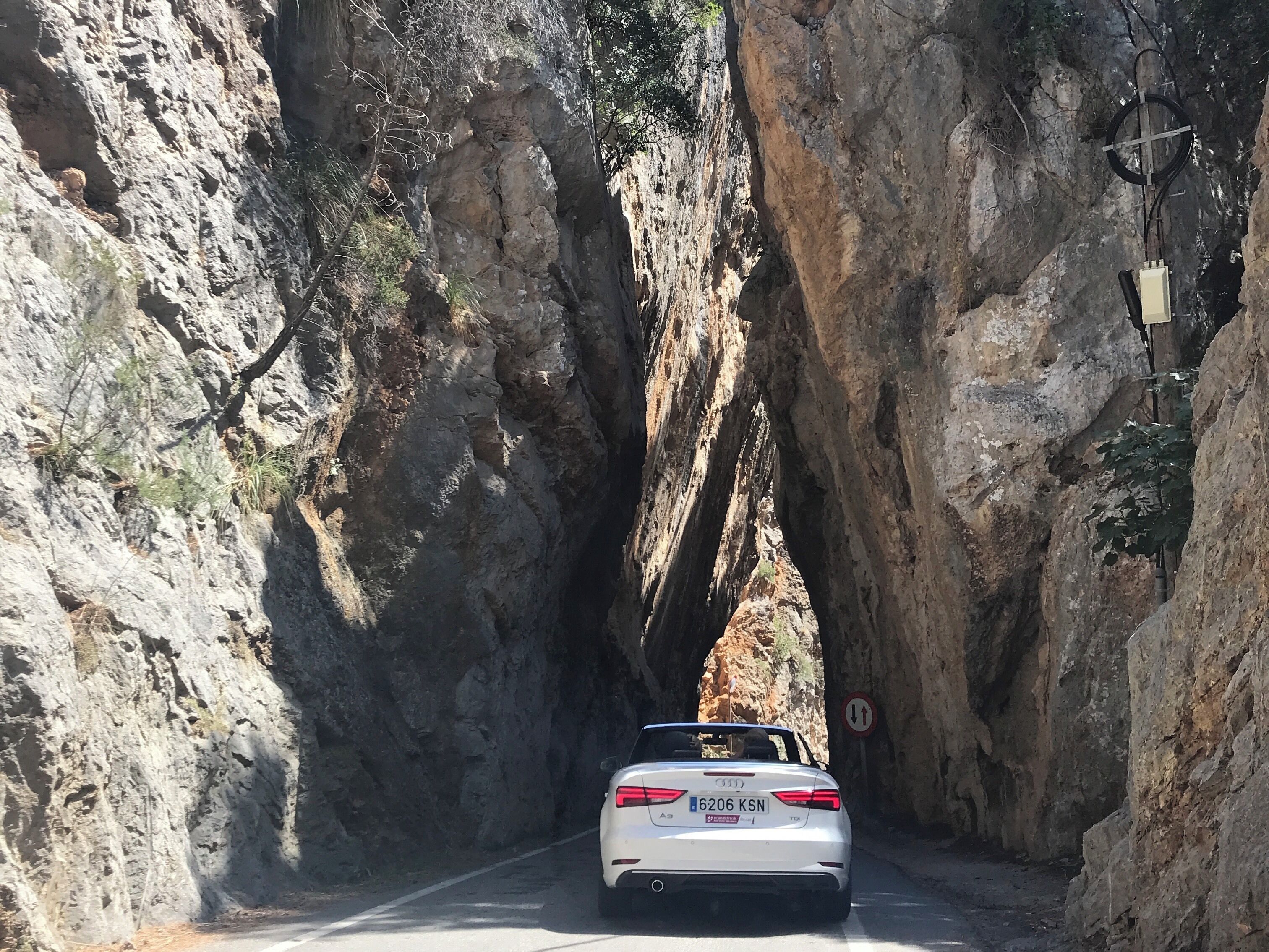 Take the drive from Sóller to Torrents Beach through the mountains...literally.