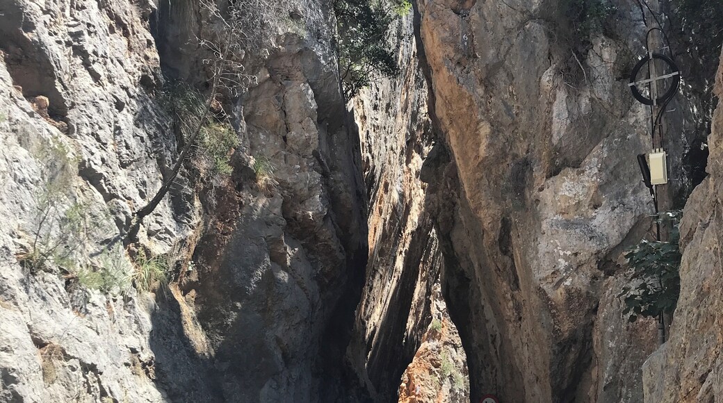 Take the drive from Sóller to Torrents Beach through the mountains...literally.