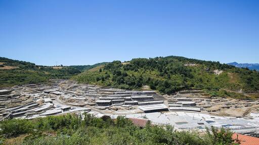 Salinas de Anana in Basque Country, Spain