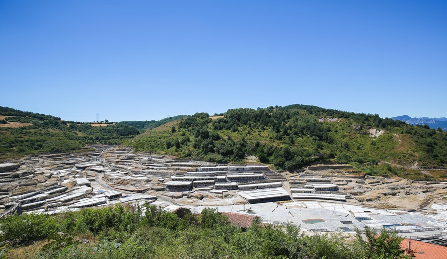 Salinas de Anana in Basque Country, Spain