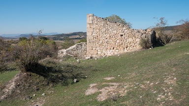 Ruins of a house in Otxate. Treviño County, Spain