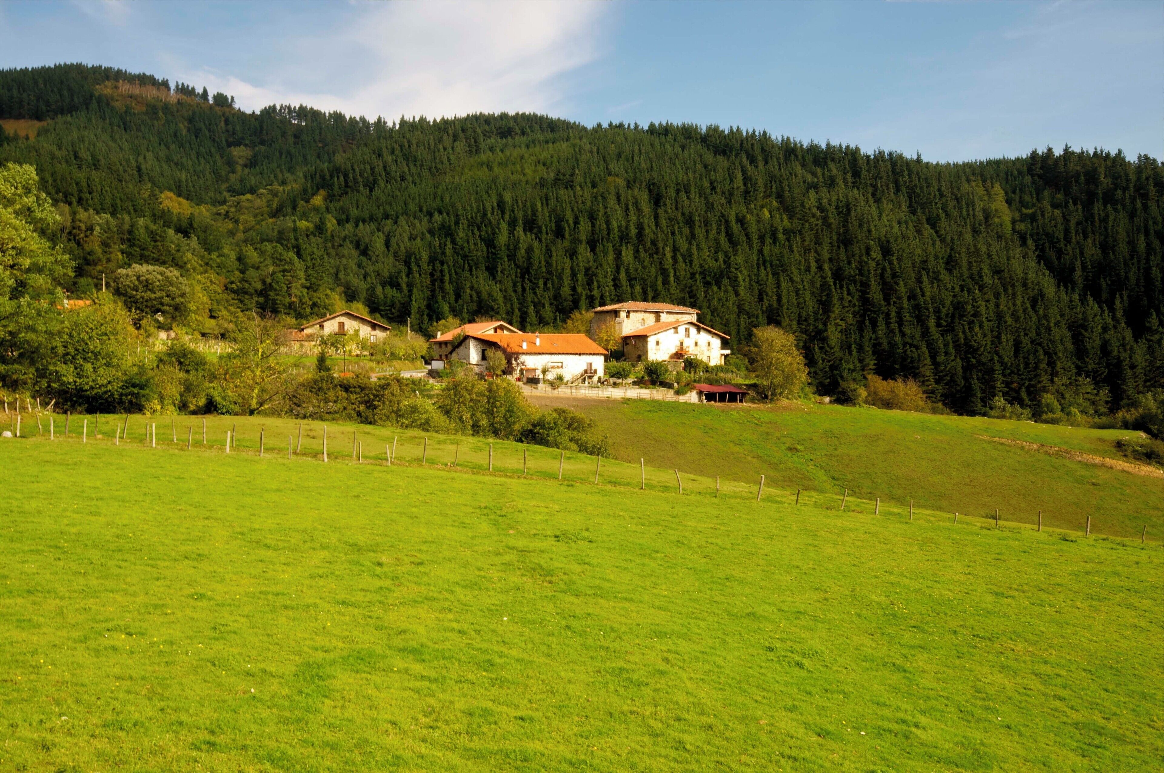 Vista del barrio de Gantxaga en Aramaiona