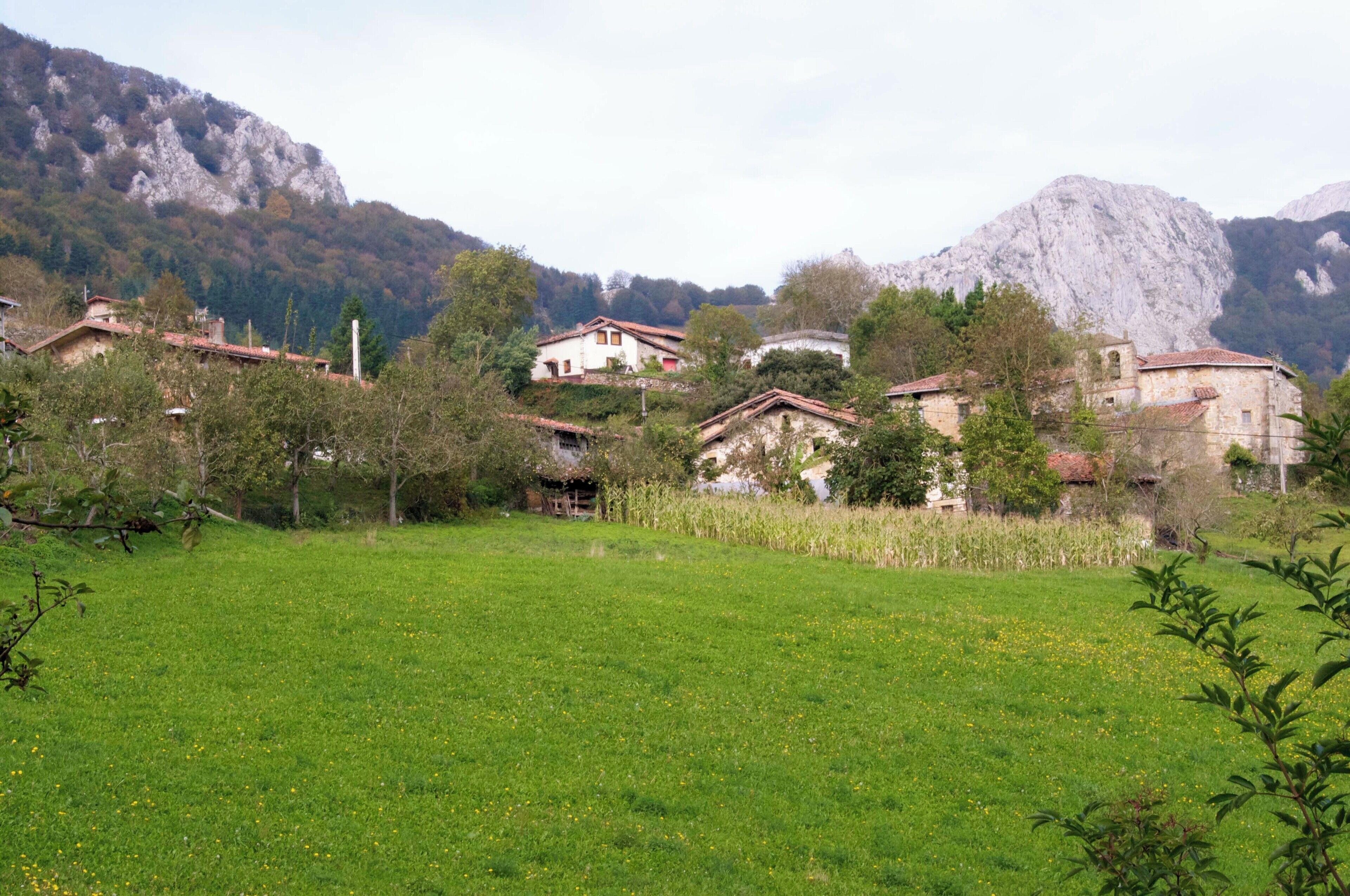 Vista del barrio Etxaguen en Aramaiona