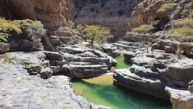 #LifeAtExpediaGroup a great hike through the Wadi and finally reach the water. Only 200m climb back out at this point.