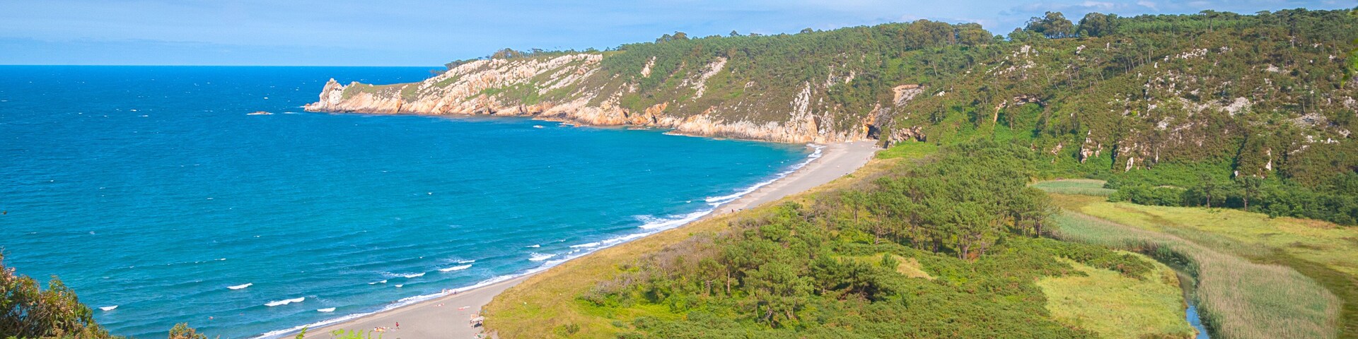Amazing views of Barayo beach near Puerto de Vega, Asturias, Spain