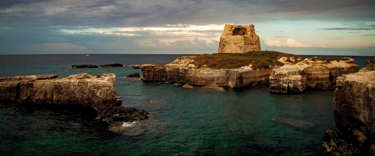 Roca Vecchia or Rocavecchia is a coastal town of Salento, in the province of Lecce. It overlooks the Adriatic Sea and is located between San Foca and Torre dell'Orso