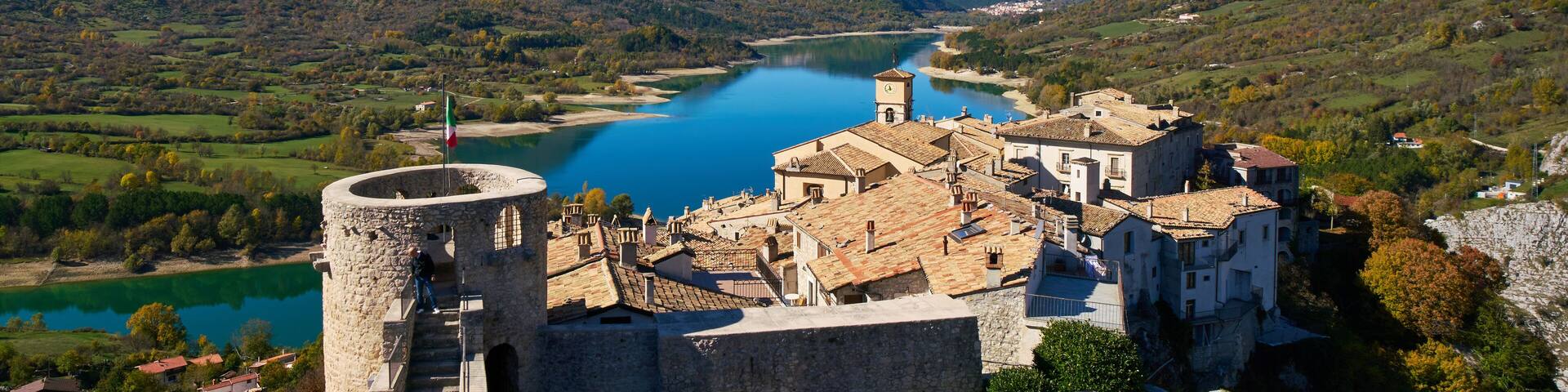 Lake Barrea at Abruzzo, Lazio e Molise national park, Italy