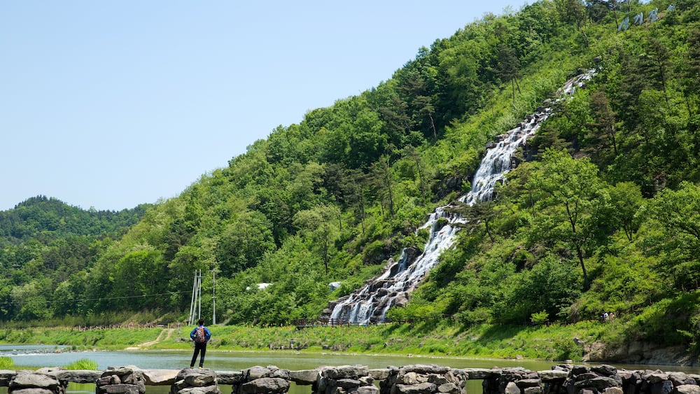 Nonggyo Bridge of Jincheon is an old stone bridge in Korea.
