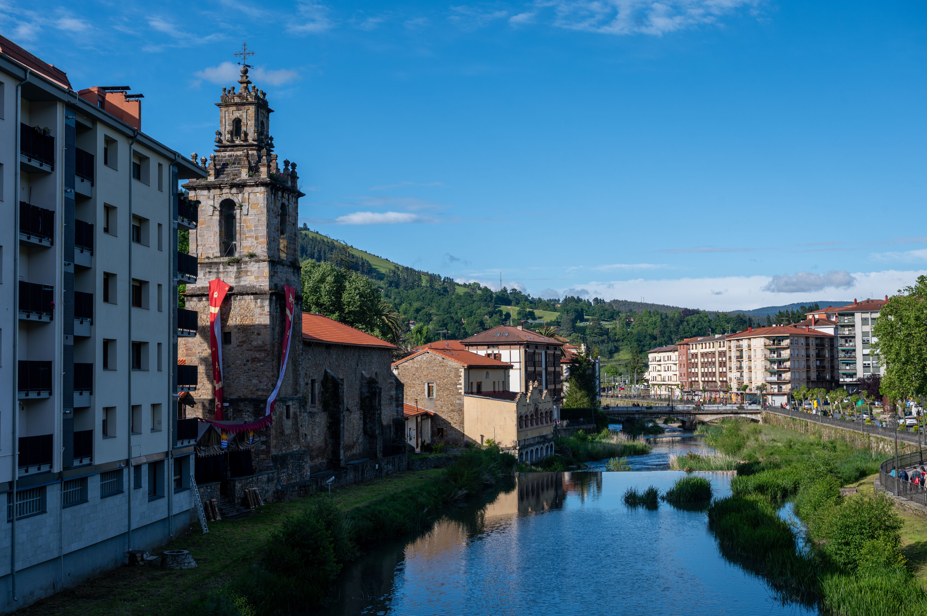 Beautiful medieval town of Balmaseda in the Basque Country, Spain