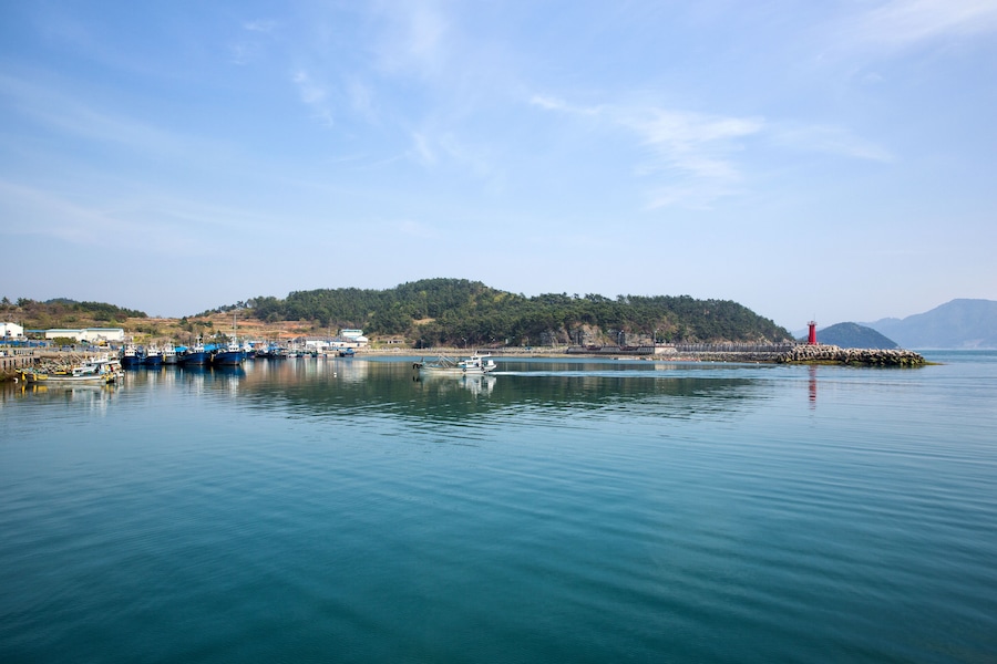 Maekjeonpo port in Goseong-gun, South Korea.; Shutterstock ID 1378343375; Purchase Order: -