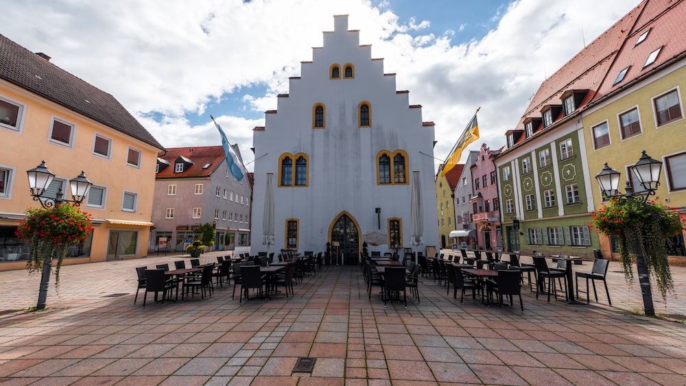Scenic view at the streets of Schongau, Germany