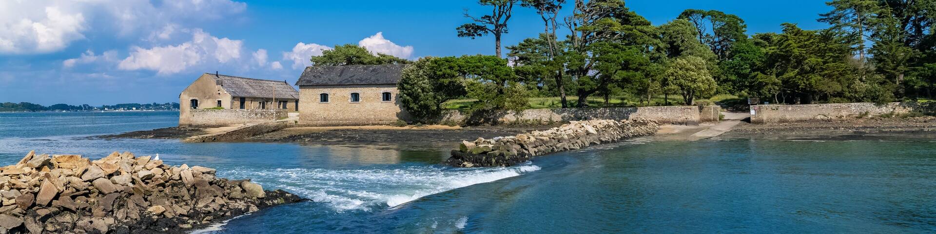 Berder island, in Brittany, in the Morbihan gulf